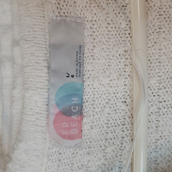 Free People Beach Carter Sweater Shorts Set Size Large Cotton Blend BoHo Beachy - Picture 4 of 16